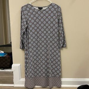 Patterned midi dress